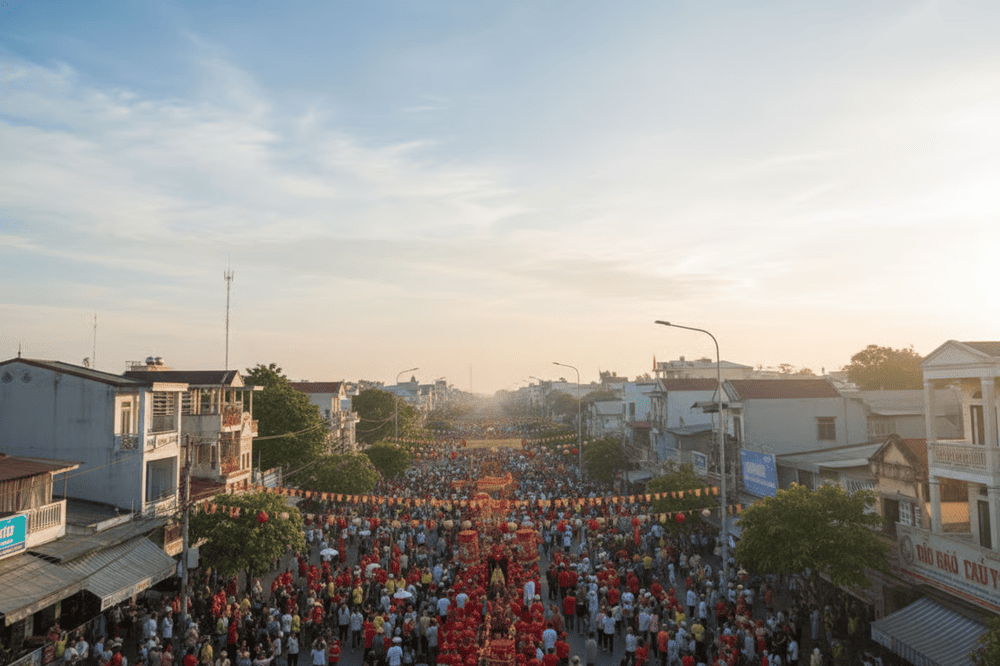 Du khách ngày Vía Bà Thiên Hậu và cầu mong bình an cho gia đình
